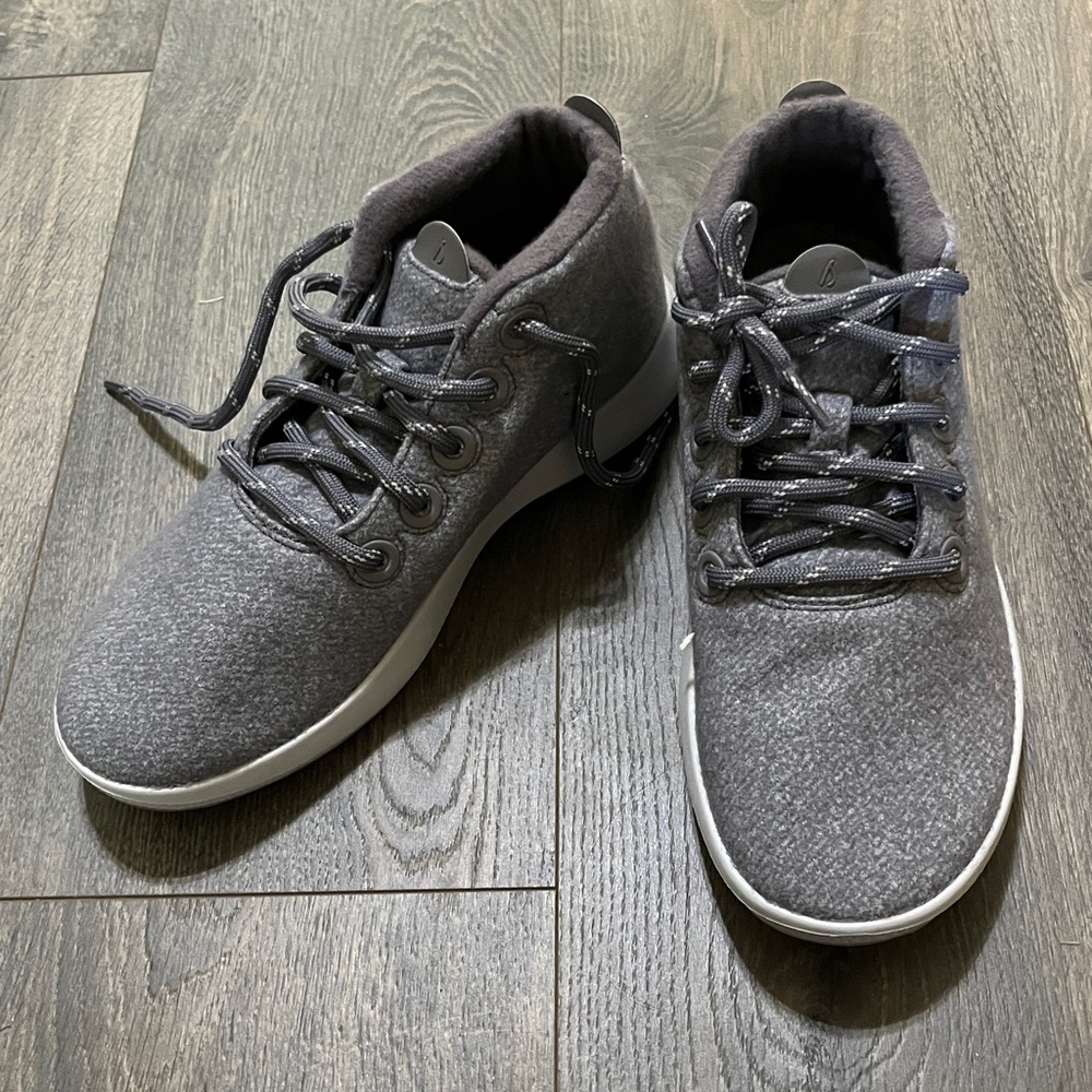 allbirds Grey Merino Wool Runner Up Mizzle Sneaker NIB